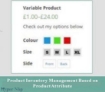 Product inventory management based on product attribute