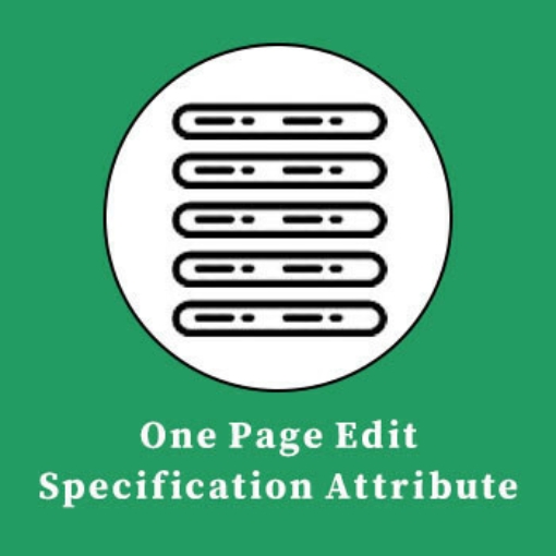 One Page Edit Specification Attribute Plugin